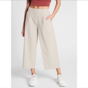 Athleta Brooklyn wide crop pants